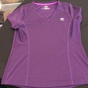 Fila purple workout shirt